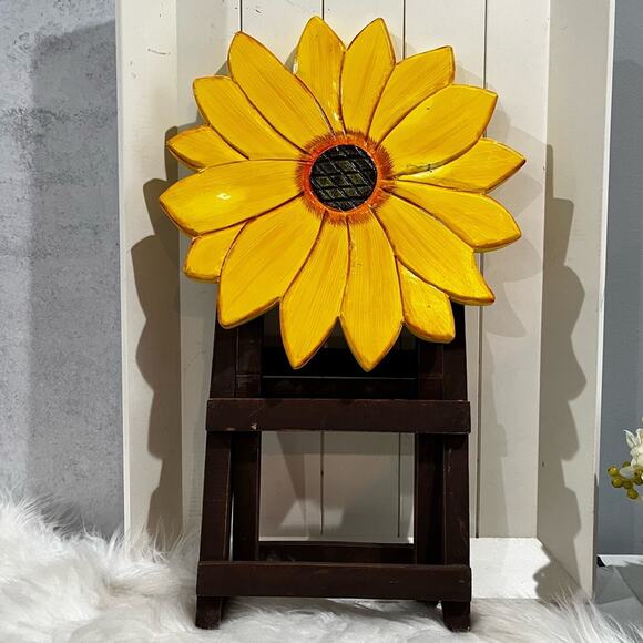 Blue Ridge Mountain Galleries Other - NEW Sunflower Rustic Farmhouse Handcrafted Folding Plant Stand 19”